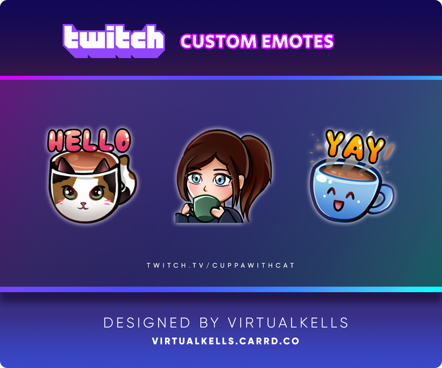 CuppaWithCat Emotes